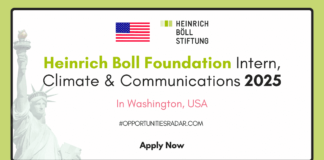 Heinrich Boll Foundation Intern, Climate & Communications 2025