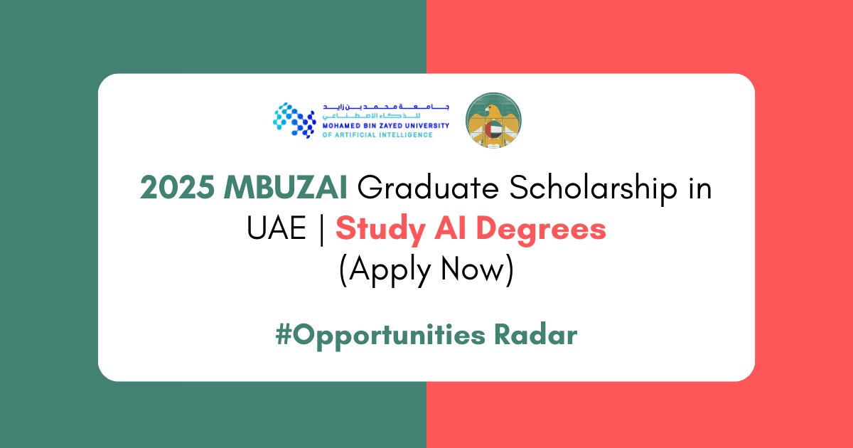 MBUZAI Graduate Scholarship