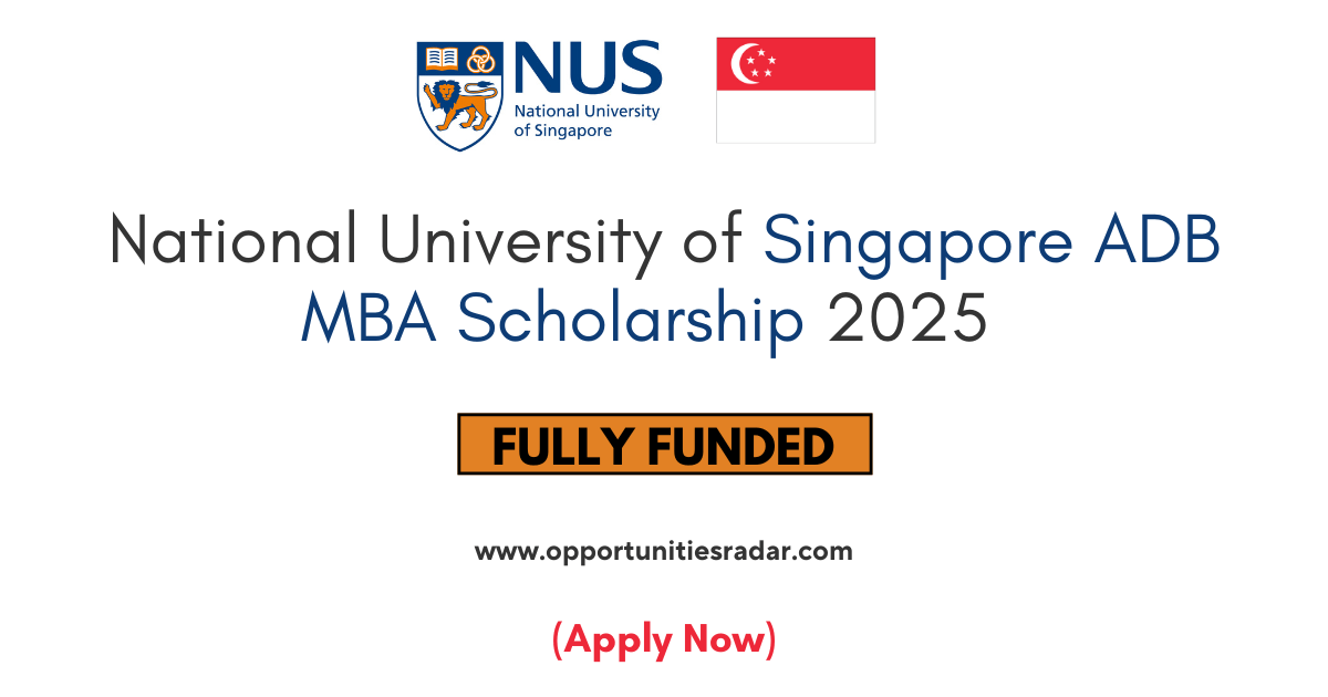 National University of Singapore ADB Scholarship 2025