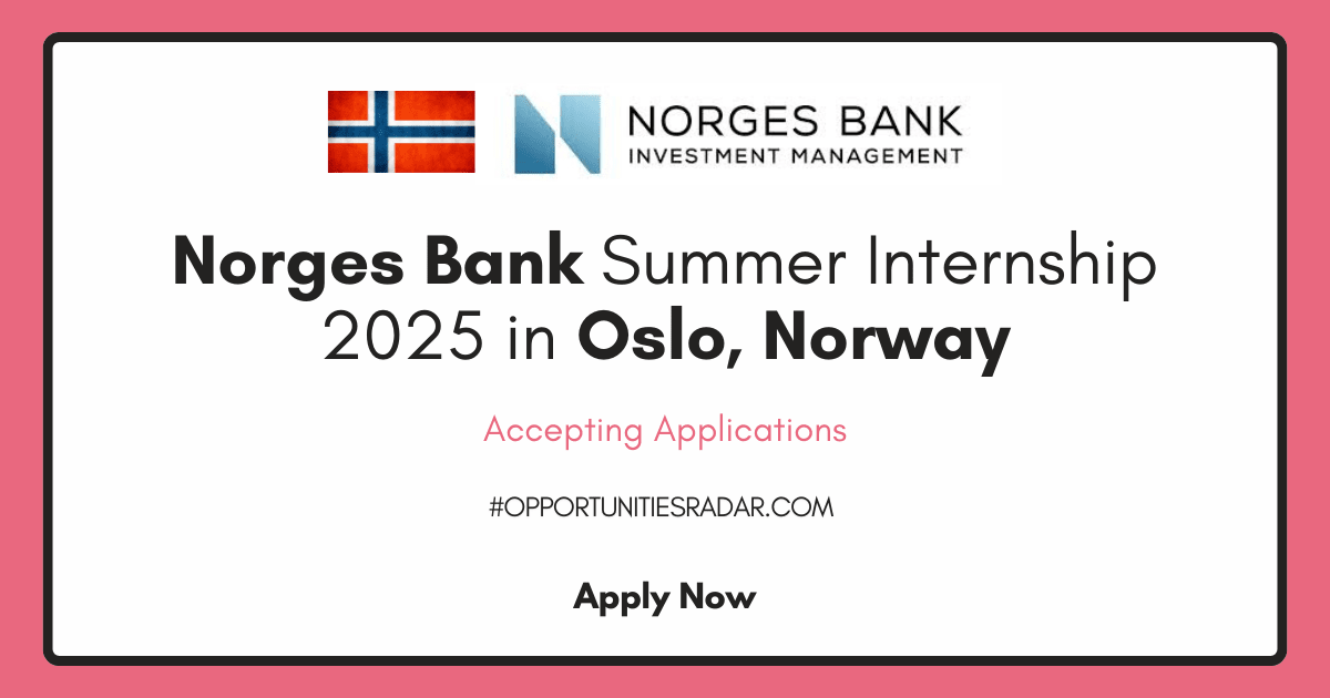 Norges Bank Summer Internship 2025