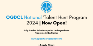 OGDCL National Talent Hunt Program 2024