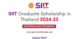 SIIT Graduate Scholarship 2025