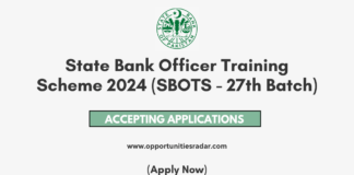 State Bank Officer Training Scheme 2024