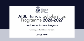 AISL Harrow Scholarships 2025