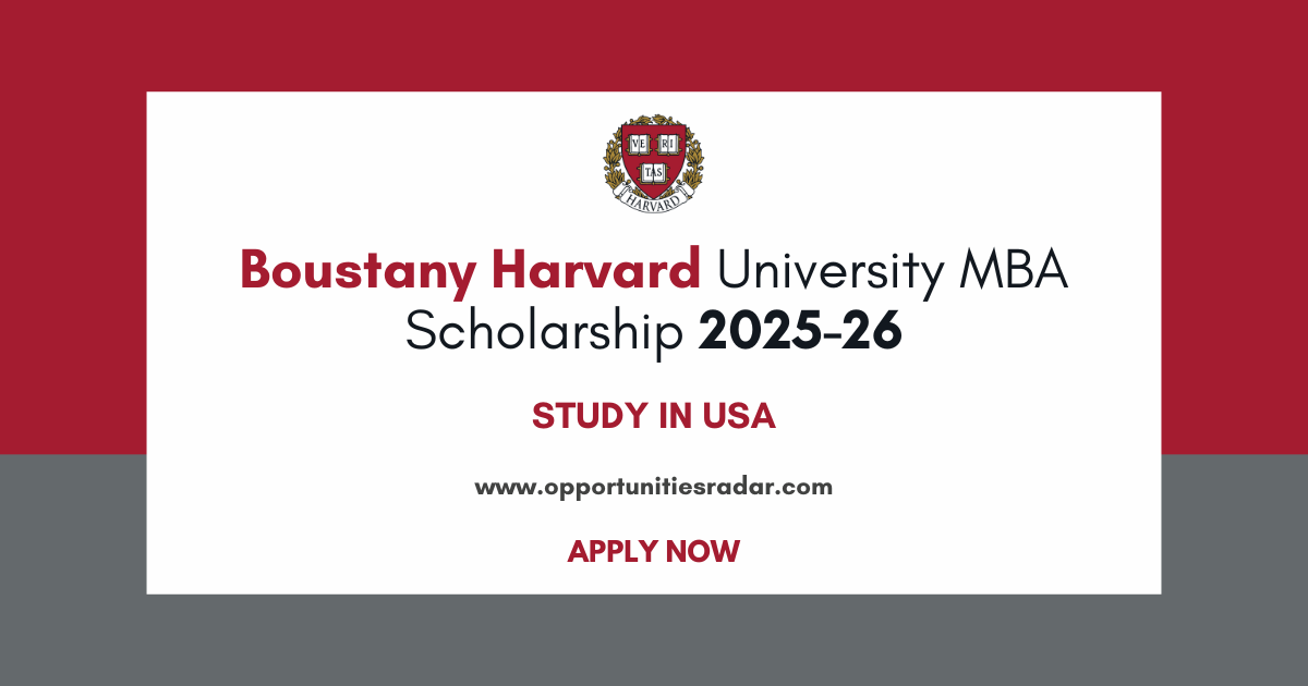 Boustany Harvard University MBA Scholarship 202526