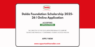 Dalda Foundation Scholarship 2025