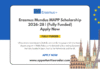 Erasmus Mundus MAPP Scholarship 2026