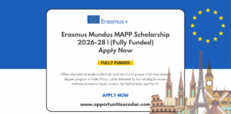 Erasmus Mundus MAPP Scholarship 2026