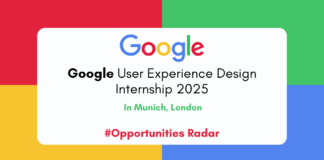 Google User Experience Design Internship 2025