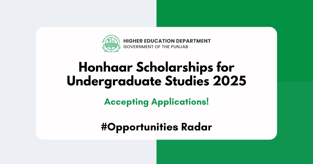 Honhaar Undergraduate Scholarship 2025