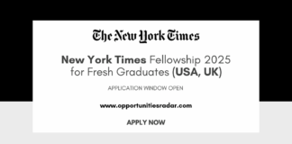 New York Times Fellowship 2025