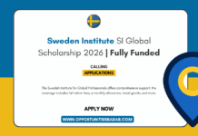Sweden Institute SI Global Scholarship 2026 | Fully Funded Sweden Institute SI Global Scholarship 2026