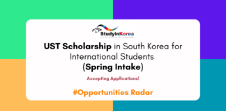 UST Scholarship in South Korea 2025