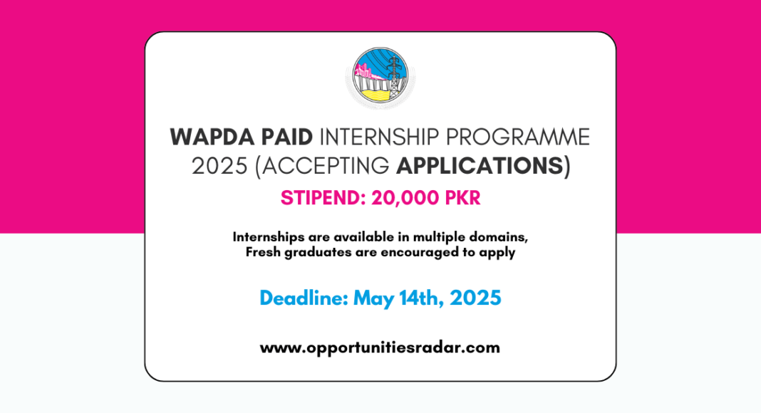 Wapda Paid Internship Program 2025