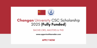 Changan University CSC Scholarship 2025