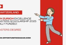 ETH Zurich Excellence Masters Scholarship 2025