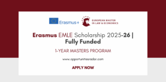 Erasmus EMLE Scholarship 2025