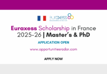 Euraxess Scholarship in France 2025-26