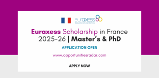 Euraxess Scholarship in France 2025-26