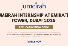 Jumeirah Emirates Tower Internship 2025