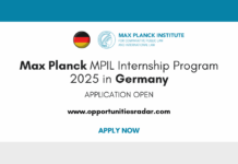 Max Planck MPIL Internship Program 2025