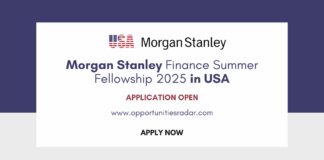 Morgan Stanley Finance Summer Fellowship 2025