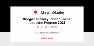 Morgan Stanley Japan Summer Associate Program 2025