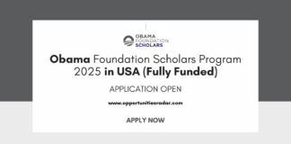 Obama Foundation Scholars Program 2025