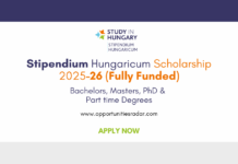 Stipendium Hungaricum Scholarship 2025