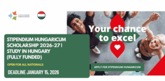 Stipendium Hungaricum Scholarship 2026