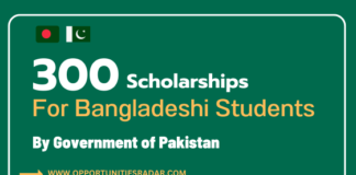 300 scholarships for Bangladeshi Students