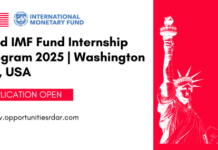 IMF Fund Internship Program 2025