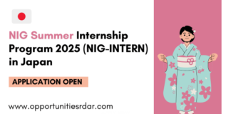 NIG Summer internship program 2025