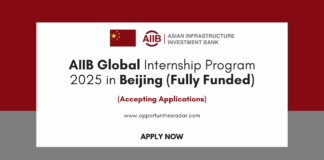 AIIB Global Internship Program 2025