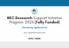 HEC Research Support Initiative Program 2025