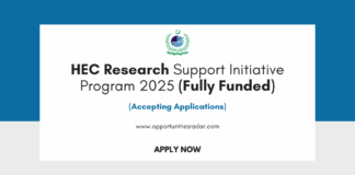 HEC Research Support Initiative Program 2025