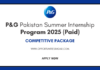 P&G Pakistan Summer Internship Program 2025