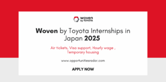 Woven by Toyota Internships in Japan 2025