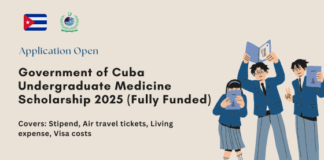 Government of Cuba Undergraduate Medicine Scholarship 2025