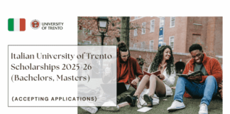 Italian University of Trento Scholarships 2025