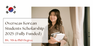 Overseas Korean Students Scholarship 2025