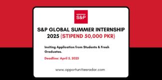 S&P Summer internship 2025