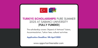 Turkiye Scholarships Pure Summer 2025