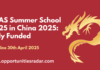 UCAS Summer School 2025 in China