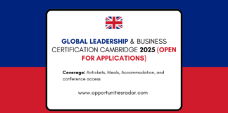 Global Leadership & Business Certification Cambridge 2025