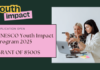 UNESCO Youth Impact Program 2025