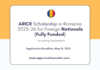ARICE Scholarship in Romania 2025-26