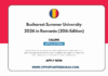 Bucharest Summer University 2026 in Romania (20th Edition) Bucharest Summer University 2026 in Romania