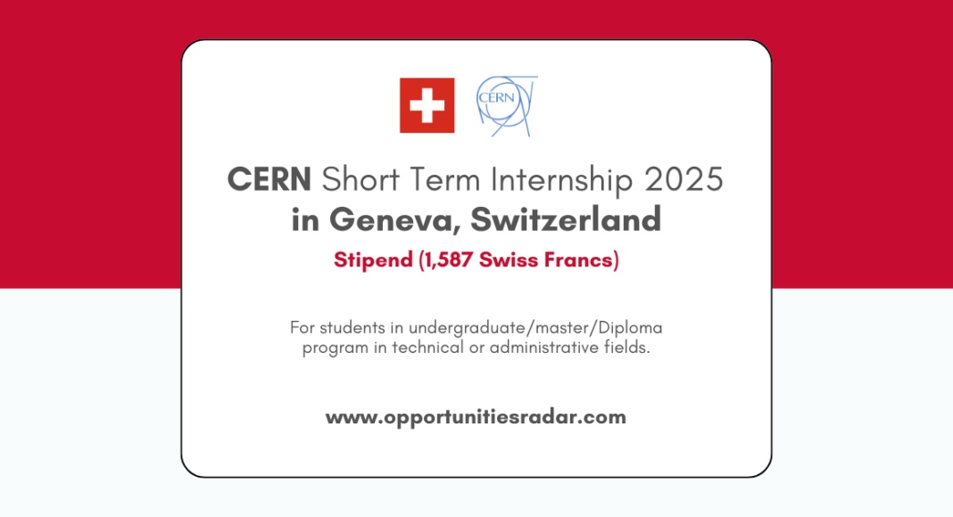 CERN Short Term Internship 2025