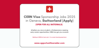 CERN Visa Sponsorship Jobs 2025